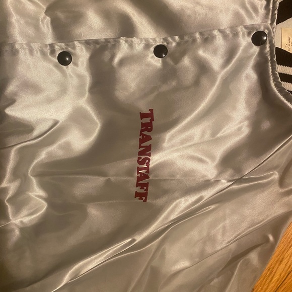 Vintage Baby blue satin bomber jacket!! - Picture 3 of 6